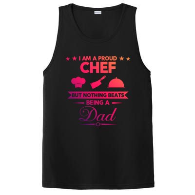 Chef Cooking Funny Culinary Chefs Dad Fathers Day Funny Gift PosiCharge Competitor Tank