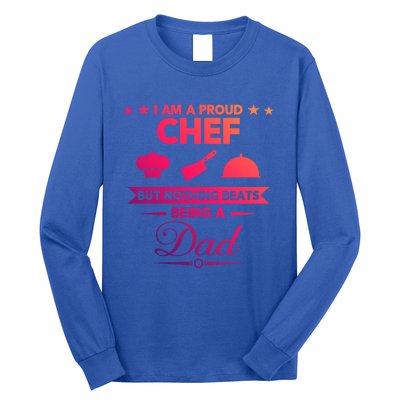 Chef Cooking Funny Culinary Chefs Dad Fathers Day Funny Gift Long Sleeve Shirt