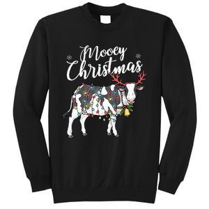 Cow Christmas Funny Mooey Xmas Lights Sweatshirt