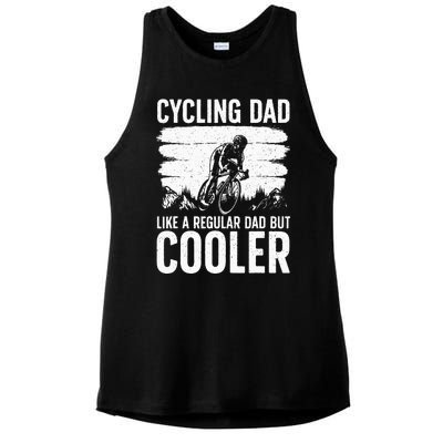 Cool Cycling For Dad Bicycling Bikers Bicycle Bike Rider Ladies PosiCharge Tri-Blend Wicking Tank