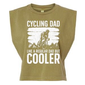 Cool Cycling For Dad Bicycling Bikers Bicycle Bike Rider Garment-Dyed Women's Muscle Tee