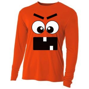 Creepy Carrots Face Halloween Costume Cooling Performance Long Sleeve Crew