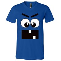 Creepy Carrots Face Halloween Costume V-Neck T-Shirt