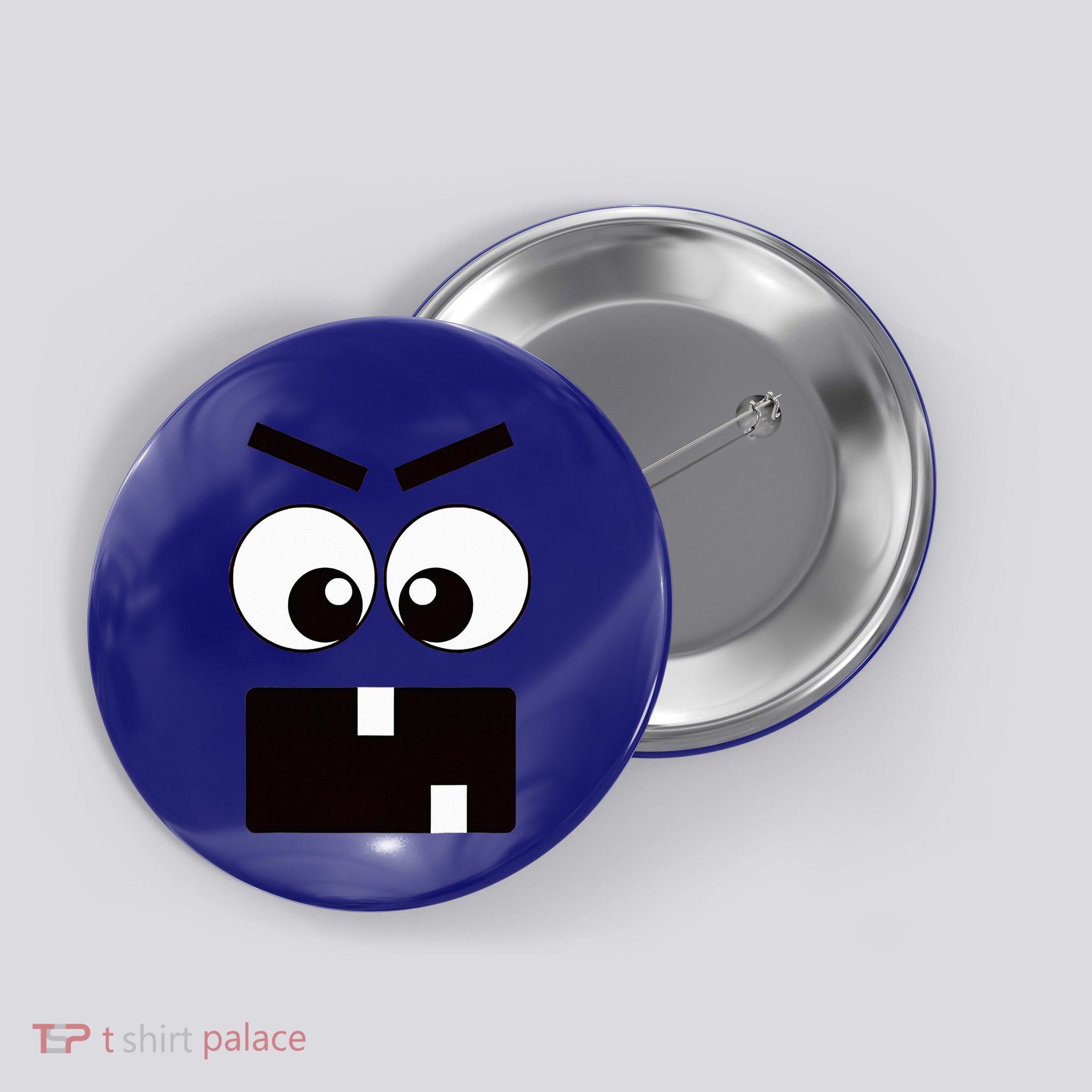 Creepy Carrots Face Halloween Costume Button