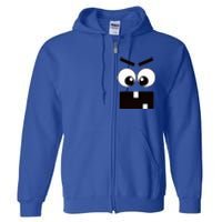 Creepy Carrots Face Halloween Costume Full Zip Hoodie