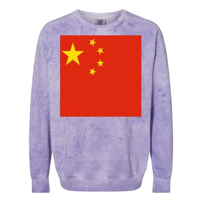 China Country Flag Colorblast Crewneck Sweatshirt