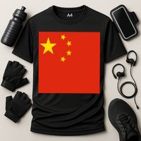 China Country Flag Cooling Performance Crew T-Shirt