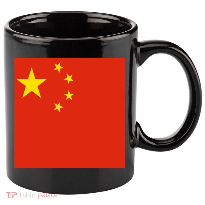 China Country Flag 11oz C Handle Ceramic Mug