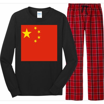 China Country Flag Long Sleeve Pajama Set