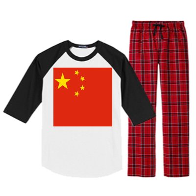 China Country Flag Raglan Sleeve Pajama Set