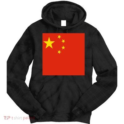 China Country Flag Tie Dye Hoodie