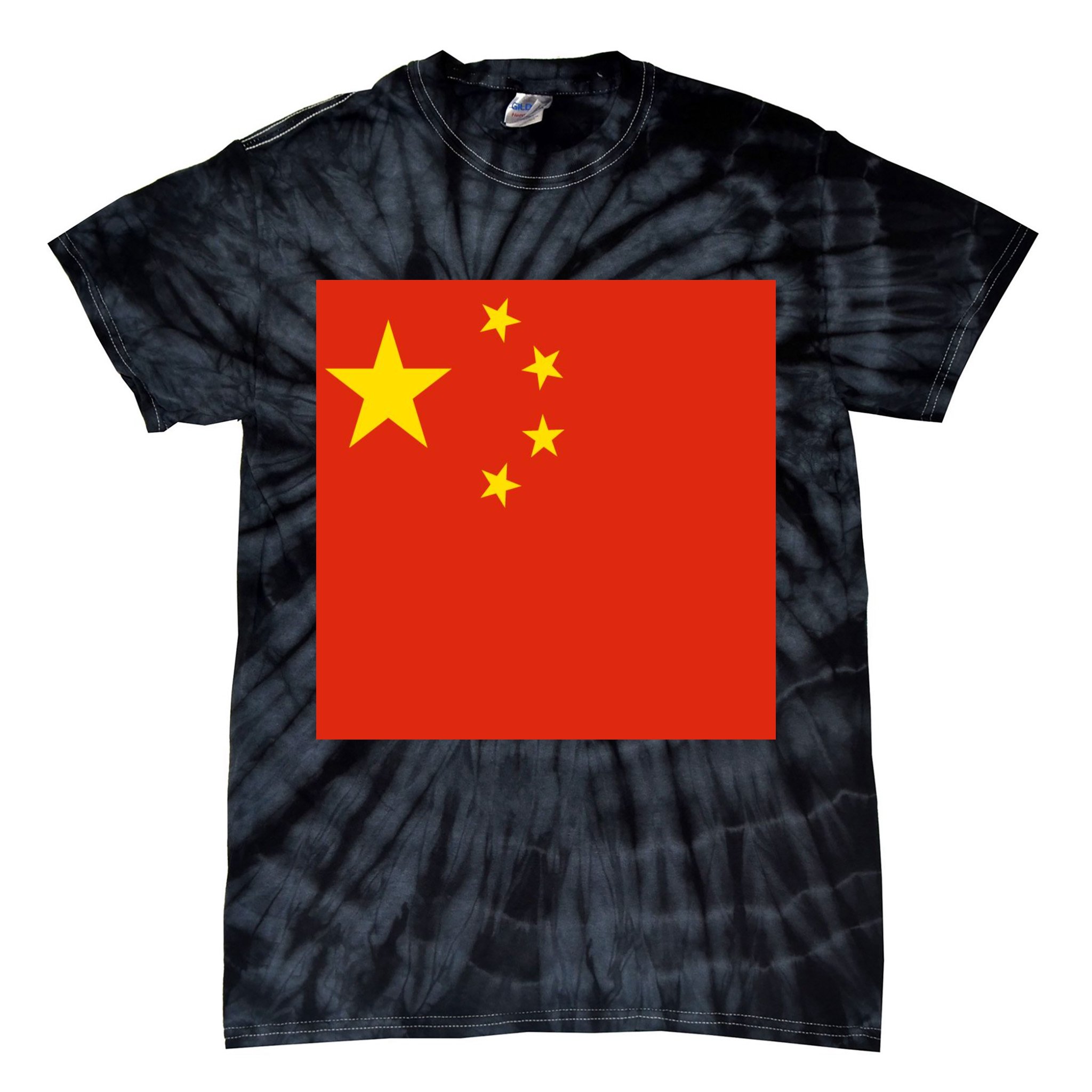 China Country Flag Tie-Dye T-Shirt
