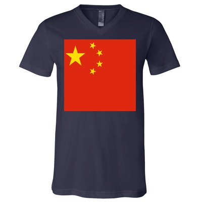 China Country Flag V-Neck T-Shirt