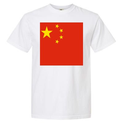 China Country Flag Garment-Dyed Heavyweight T-Shirt