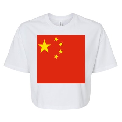 China Country Flag Bella+Canvas Jersey Crop Tee