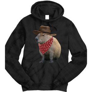 Cow Capybara Funny Howdy Capy Tie Dye Hoodie