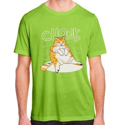 Chonker Cat Fat Cat Chonk Scale Chonky Meme Adult ChromaSoft Performance T-Shirt