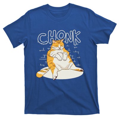 Chonker Cat Fat Cat Chonk Scale Chonky Meme T-Shirt