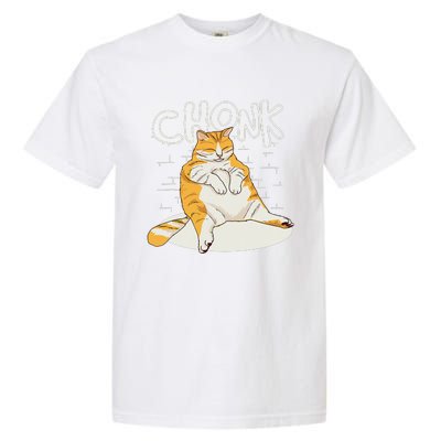 Chonker Cat Fat Cat Chonk Scale Chonky Meme Garment-Dyed Heavyweight T-Shirt