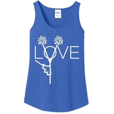 Cute Cheer Funny Gift For Cheerleaders Teen Girls Mom Love Gift Ladies Essential Tank