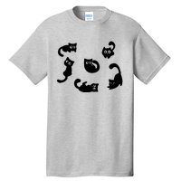 Cute Cat Funny Black Cat For Cat Lovers Cat Mom Tall T-Shirt