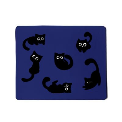 Cute Cat Funny Black Cat For Cat Lovers Cat Mom Mousepad