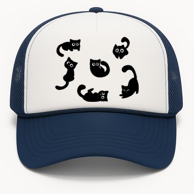 Cute Cat Funny Black Cat For Cat Lovers Cat Mom Trucker Hat