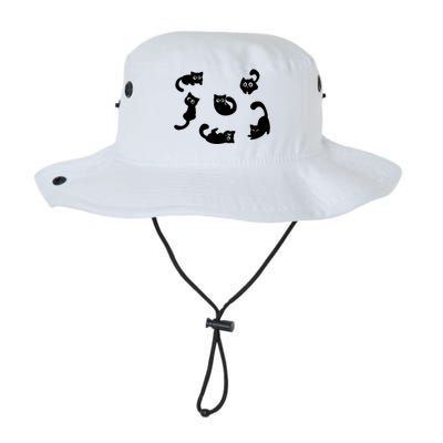 Cute Cat Funny Black Cat For Cat Lovers Cat Mom Legacy Cool Fit Booney Bucket Hat