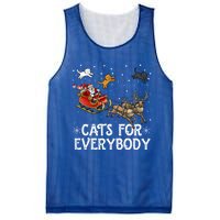 Christmas Cats For Everybody Funny Xmas Santa Gift Mesh Reversible Basketball Jersey Tank