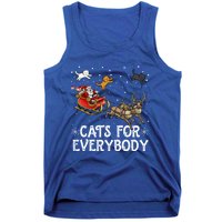 Christmas Cats For Everybody Funny Xmas Santa Gift Tank Top