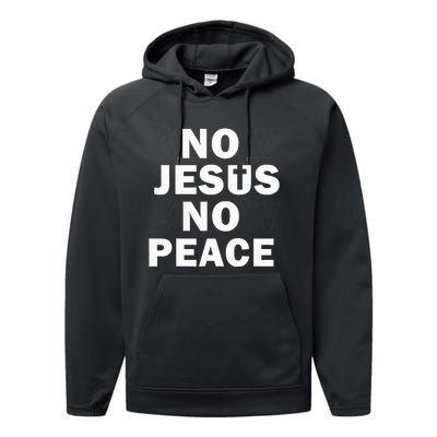 Christian Cross Faith Know Peace Know Jesus Performance Fleece Hoodie