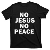 Christian Cross Faith Know Peace Know Jesus T-Shirt