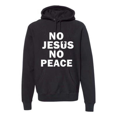 Christian Cross Faith Know Peace Know Jesus Premium Hoodie