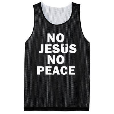 Christian Cross Faith Know Peace Know Jesus Mesh Reversible Basketball Jersey Tank