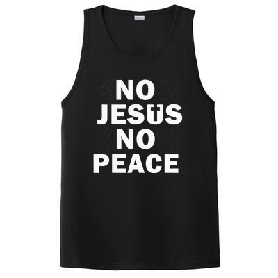 Christian Cross Faith Know Peace Know Jesus PosiCharge Competitor Tank