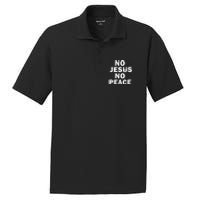 Christian Cross Faith Know Peace Know Jesus PosiCharge RacerMesh Polo