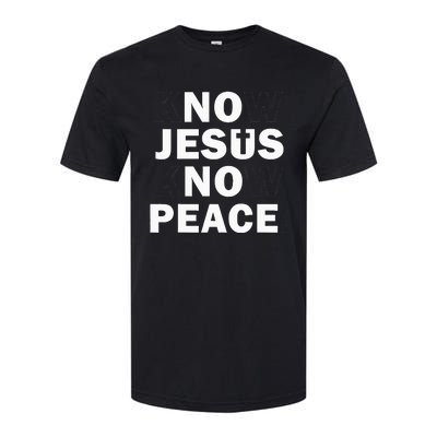 Christian Cross Faith Know Peace Know Jesus Softstyle CVC T-Shirt