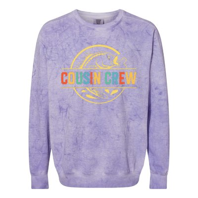 Cousin Crew Fisherman Fishing Lovers Colorblast Crewneck Sweatshirt