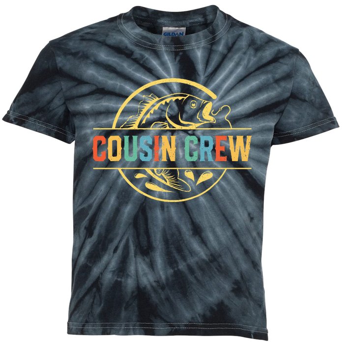 Cousin Crew Fisherman Fishing Lovers Kids Tie-Dye T-Shirt