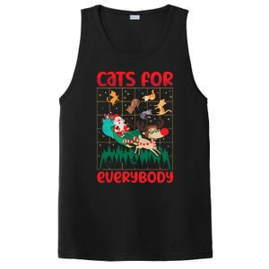 Christmas Cats For Everybody Santa Claus Xmas Cat Lover Gift PosiCharge Competitor Tank