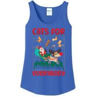 Christmas Cats For Everybody Santa Claus Xmas Cat Lover Gift Ladies Essential Tank