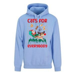 Christmas Cats For Everybody Santa Claus Xmas Cat Lover Gift Unisex Surf Hoodie