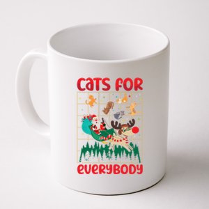 Christmas Cats For Everybody Santa Claus Xmas Cat Lover Gift Coffee Mug