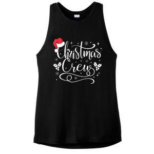 Christmas Crew Family Group Matching Christmas Pajama Party Ladies PosiCharge Tri-Blend Wicking Tank