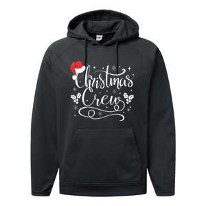 Christmas Crew Family Group Matching Christmas Pajama Party Performance Fleece Hoodie