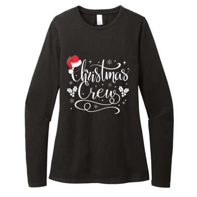 Christmas Crew Family Group Matching Christmas Pajama Party Womens CVC Long Sleeve Shirt