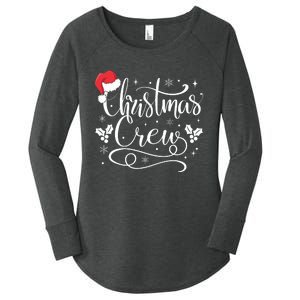 Christmas Crew Family Group Matching Christmas Pajama Party Women's Perfect Tri Tunic Long Sleeve Shirt