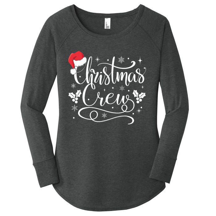 Christmas Crew Family Group Matching Christmas Pajama Party Women's Perfect Tri Tunic Long Sleeve Shirt