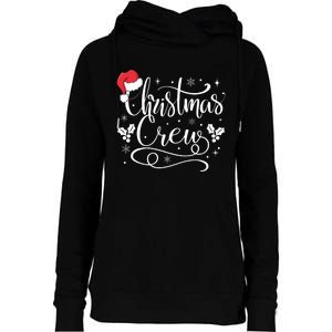 Christmas Crew Family Group Matching Christmas Pajama Party Womens Funnel Neck Pullover Hood