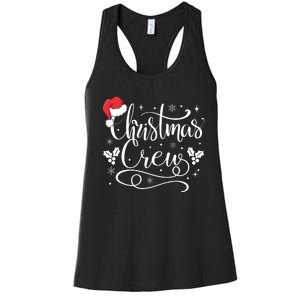 Christmas Crew Family Group Matching Christmas Pajama Party Women's Racerback Tank